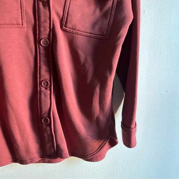 Lazy Pants Sz M Raspberry Shacket - Picture 6 of 10